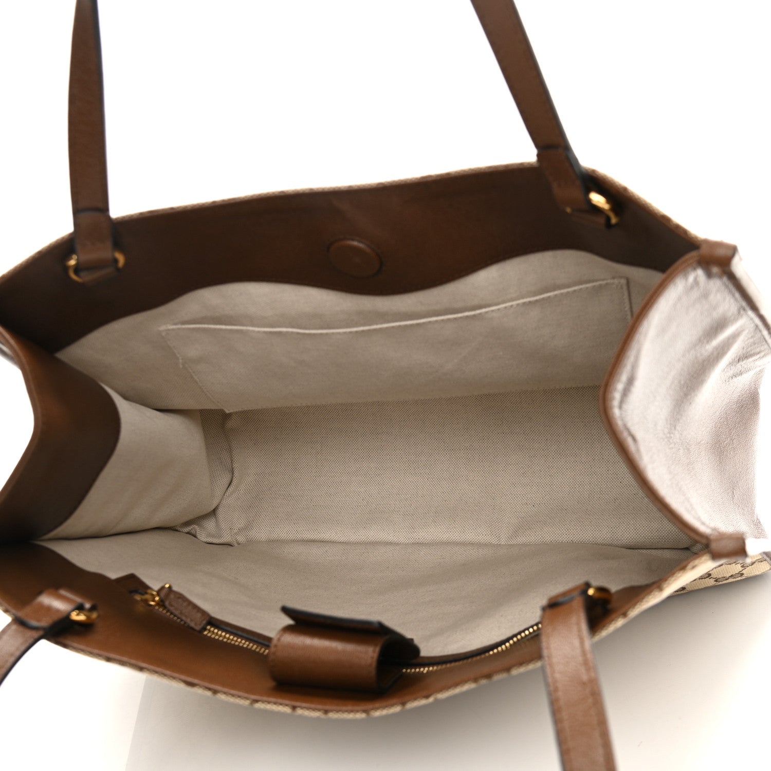 Gucci Monogram Horsebit 1955 Tote Bag Beige Brown Sugar 5 of 10