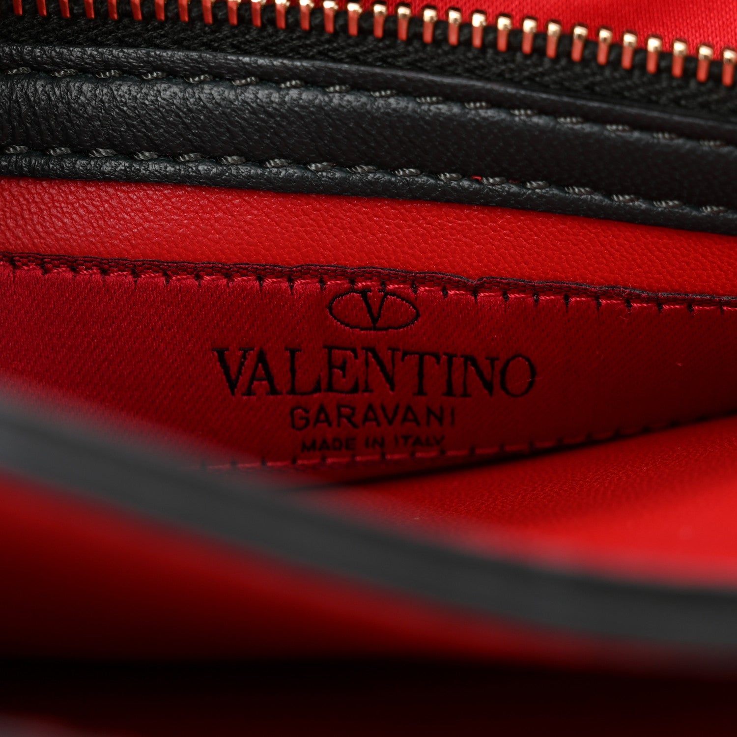 Valentino Garavani Nappa Rockstud Wristlet Clutch Jungle 6 of 10