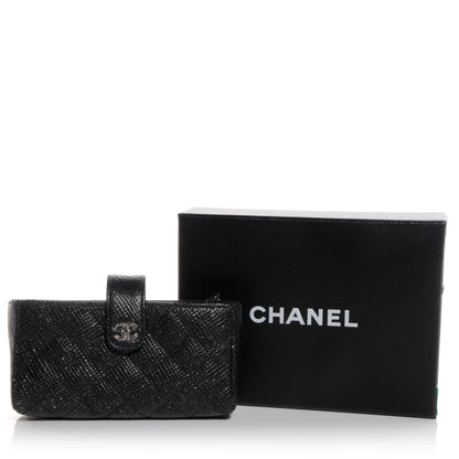 Chanel Glitter Caviar Quilted Mini Clutch Black 5 of 8
