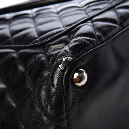 Chanel Calfskin Quilted Large Cambon Tote Black White 16 of 18