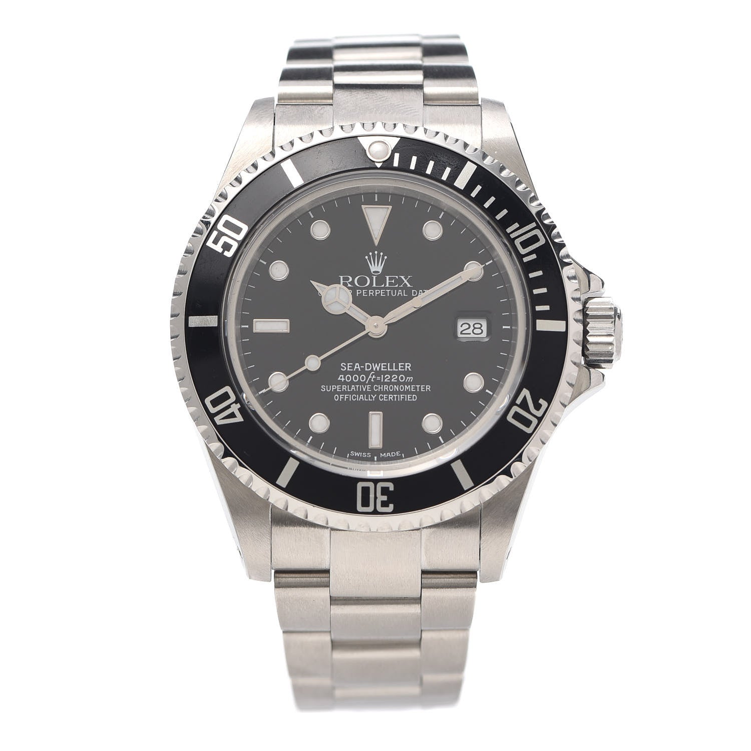 Rolex Stainless Steel 40mm Sea-Dweller Oyster Perpetual Watch Black 16600 1 of 5