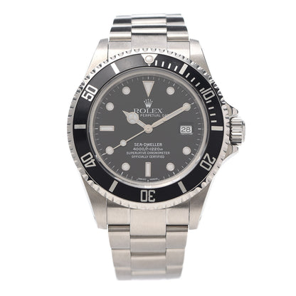 Rolex Stainless Steel 40mm Sea-Dweller Oyster Perpetual Watch Black 16600 1 of 5