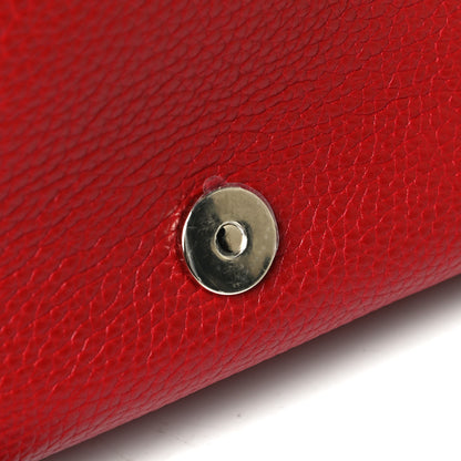 Gucci Pebbled Calfskin Medium Soho Flap Crossbody Vibrant Red 9 of 12