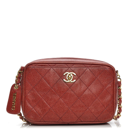 Chanel Caviar Quilted Camera Case Red 1 of 13
