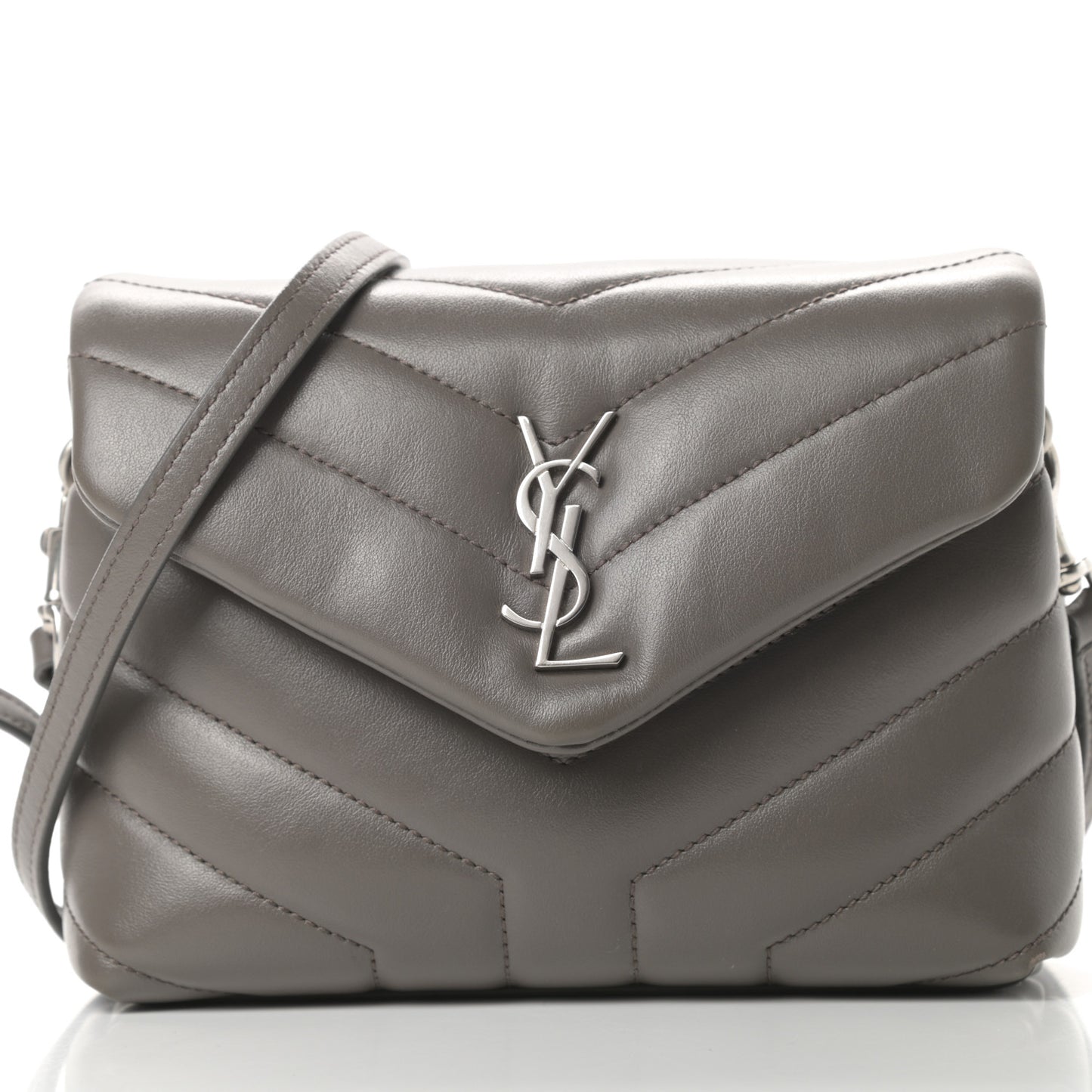 Calfskin Y Quilted Monogram Toy Loulou Crossbody Bag Storm