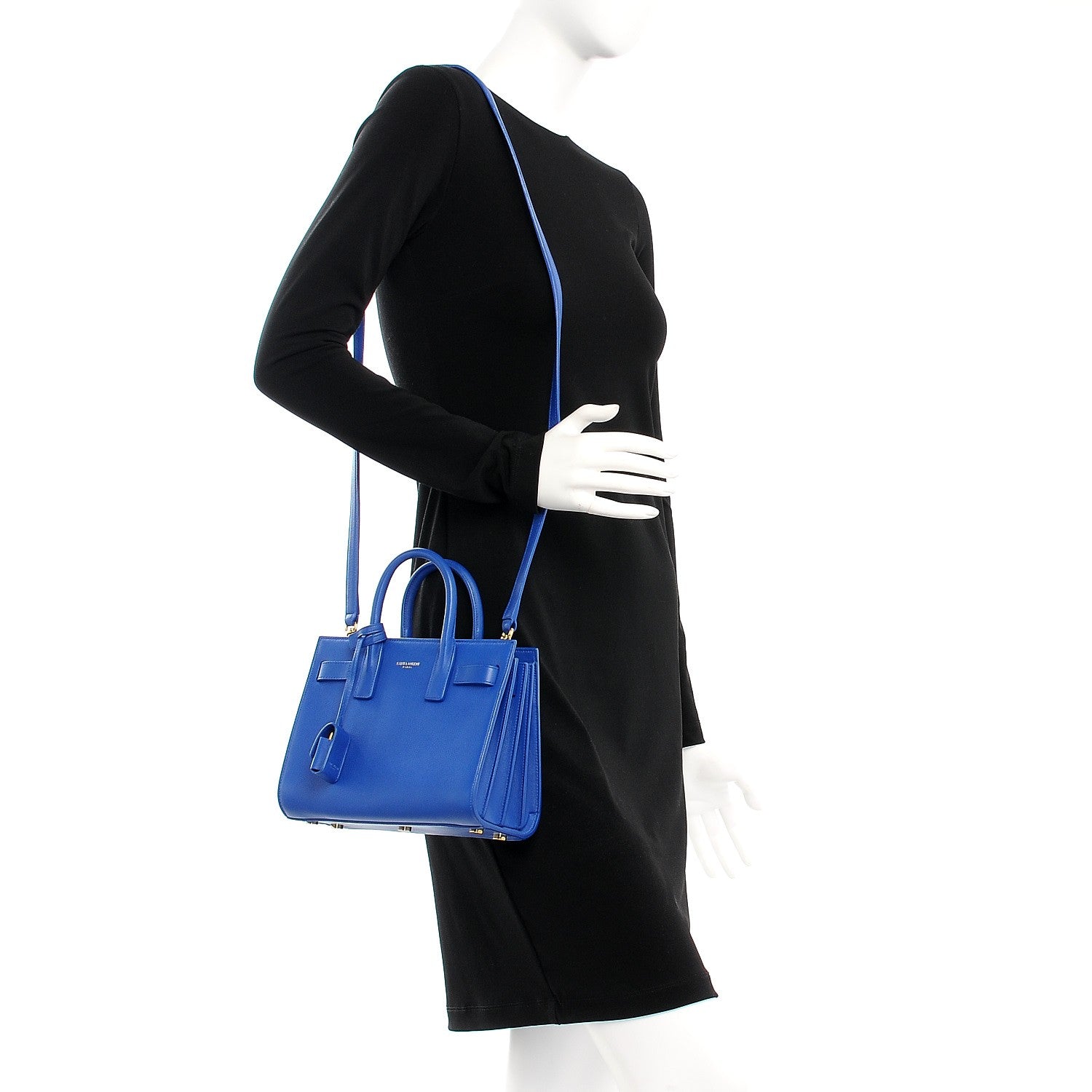 Saint Laurent Calfskin Nano Sac De Jour Royal Blue 2 of 7