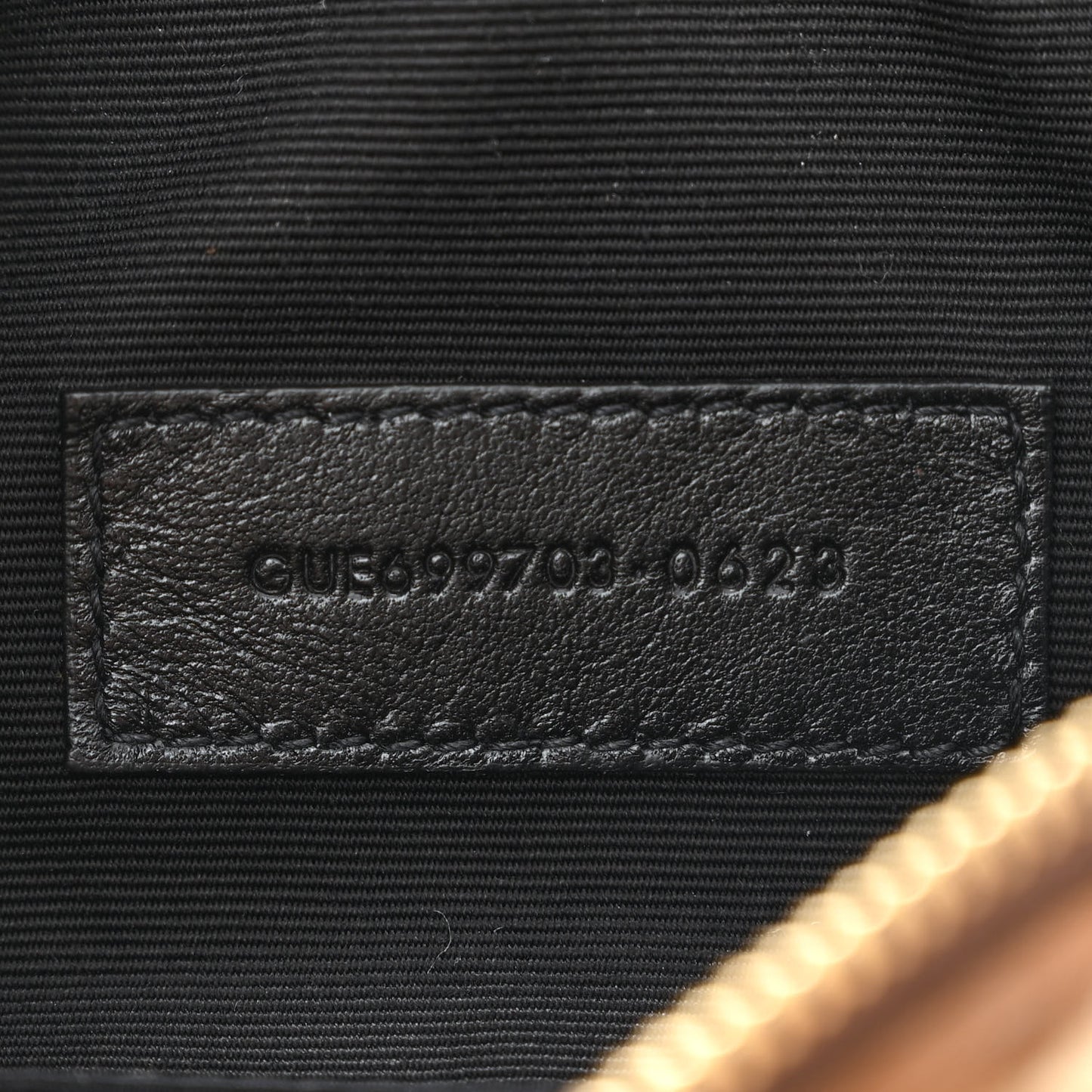 Shearling Monogram Mini Sade Tube Bag Natural