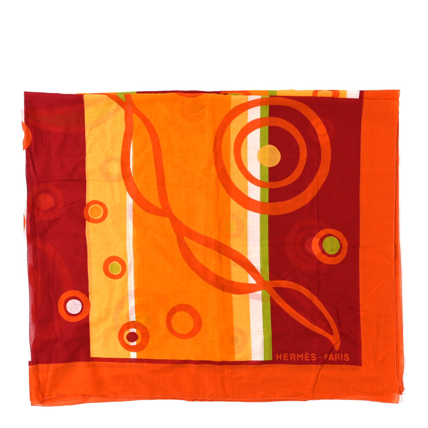 Hermes Cotton Print Beach Pareo 1 of 4