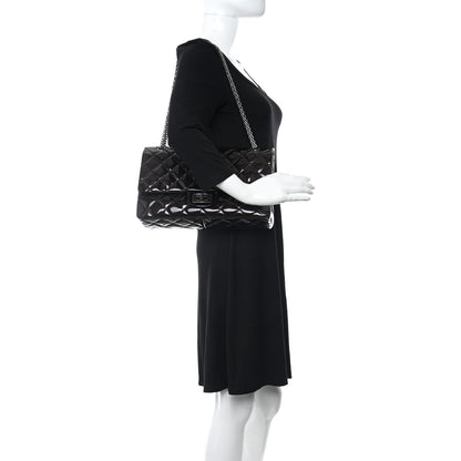 Chanel Patent Quilted 2.55 Reissue 227 Flap Dark Purple 2 of 10
