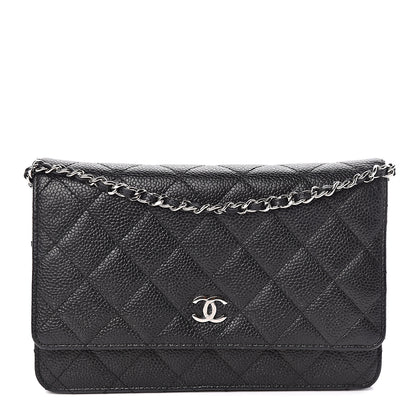 Chanel Caviar Quilted Wallet On Chain WOC Black 1 of 12