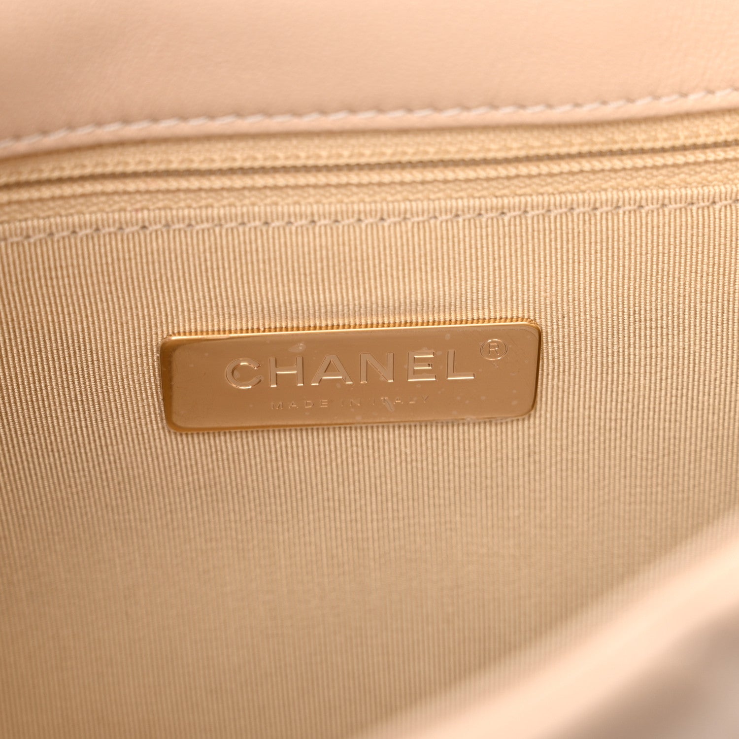 Chanel Goatskin Quilted Medium Chanel 19 Flap Light Beige 6 of 11