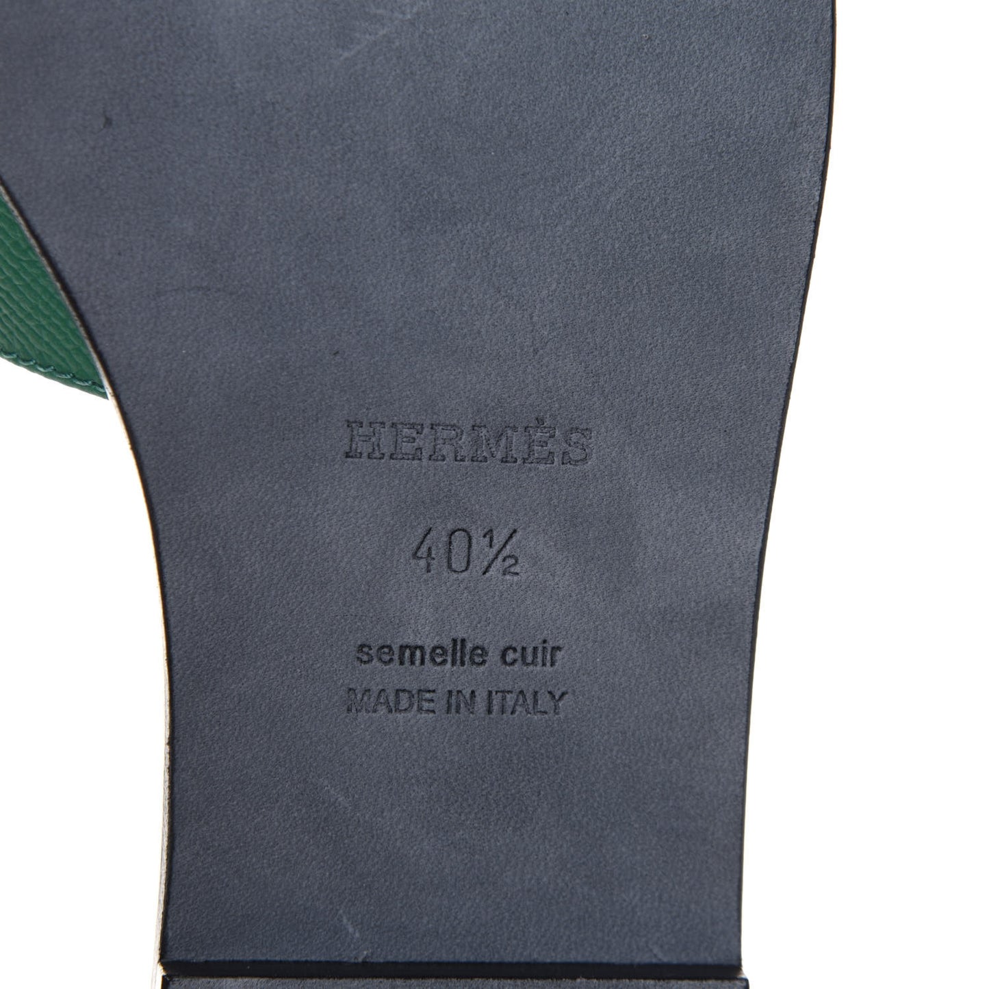 Epsom Oran Sandals 40.5 Vert Emeraude