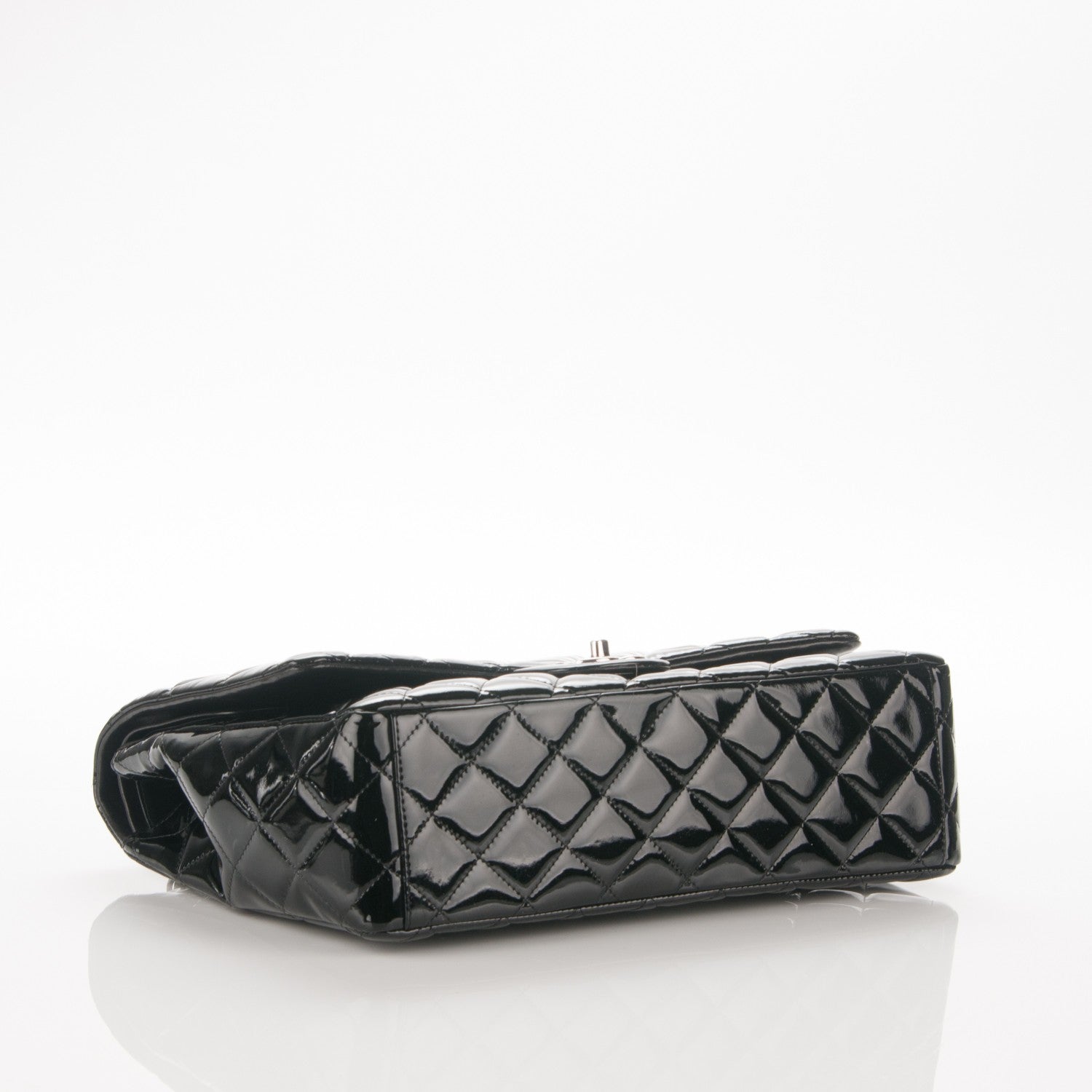 Chanel Patent Quilted Maxi Double Flap Black 4 of 7