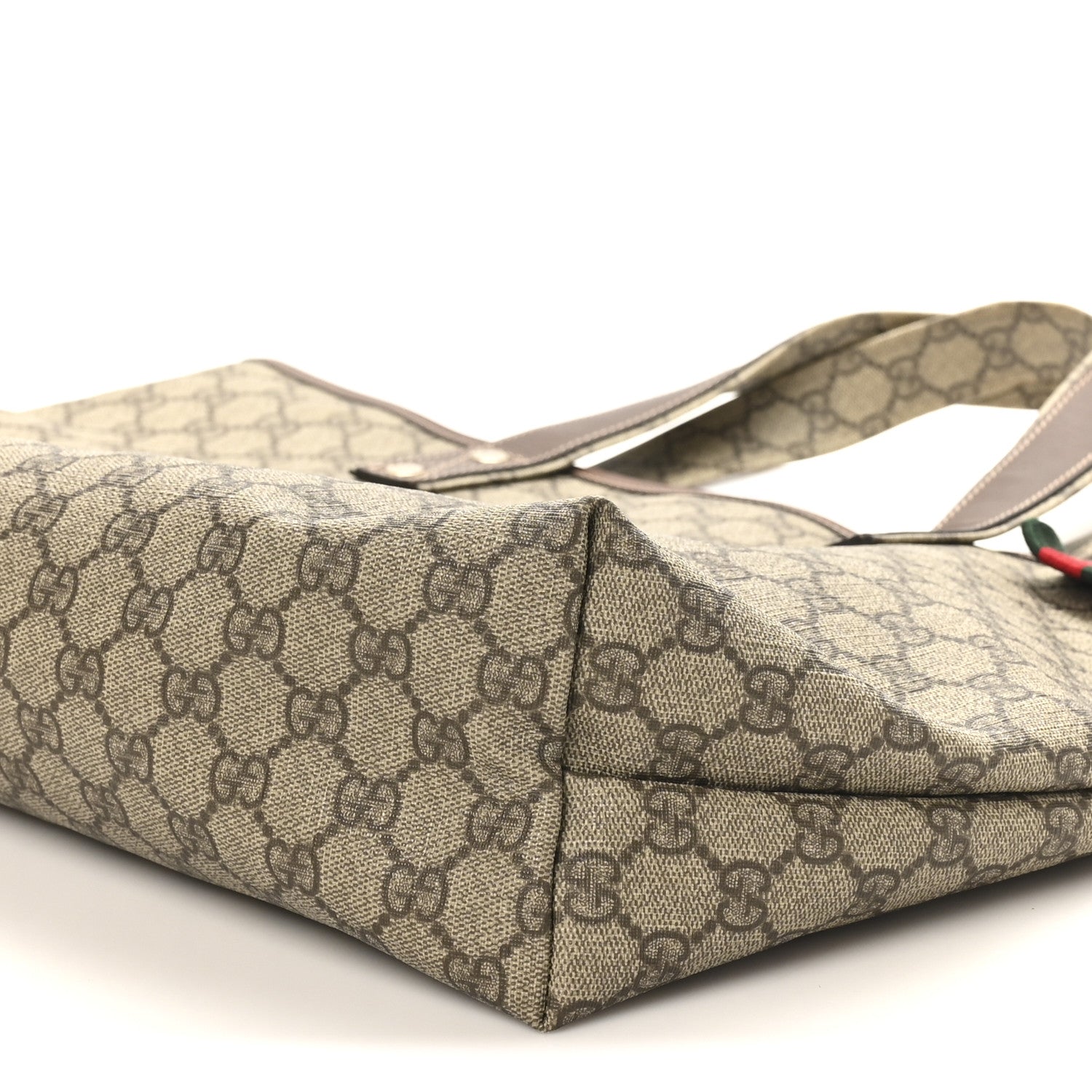 Gucci GG Plus Monogram Medium Signature Web Loop Tote Brown 10 of 10