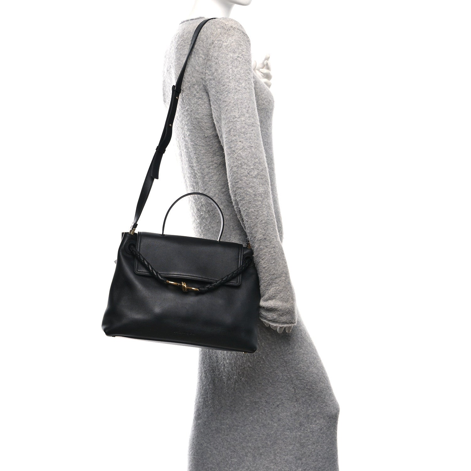 Bottega Veneta Silky Calfskin Medium Ciao Ciao Black 2 of 11