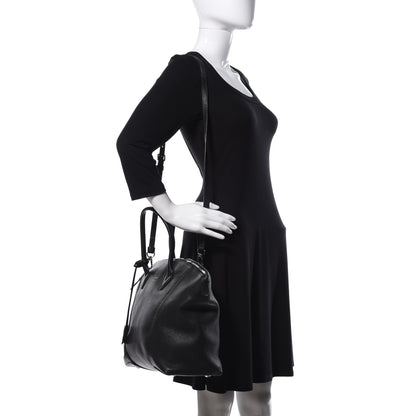 Louis Vuitton Veau Cachemire Soft Lockit MM Black 2 of 8