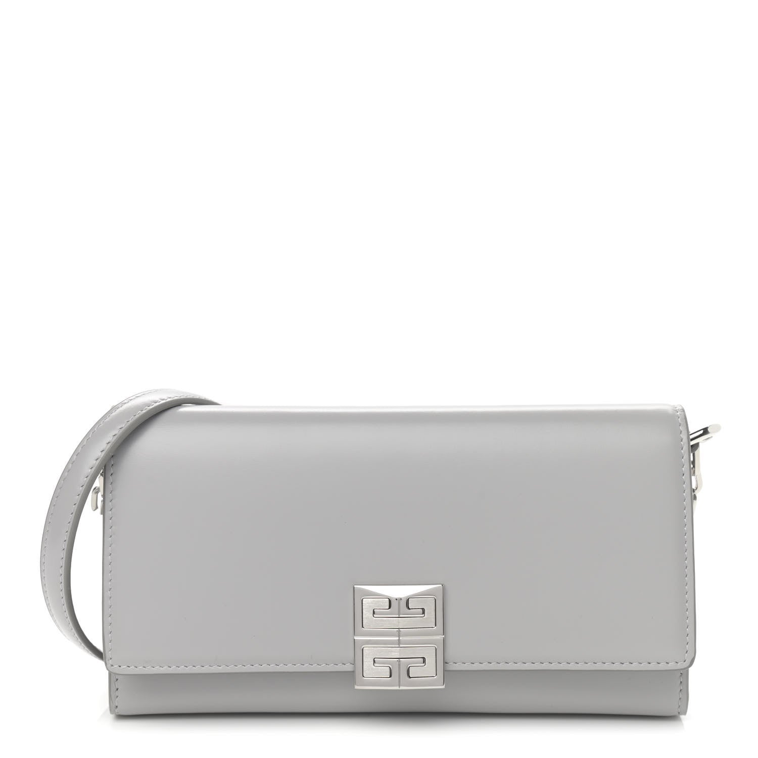 Givenchy Calfskin 4G Wallet on Chain Cloud Grey 1 of 9