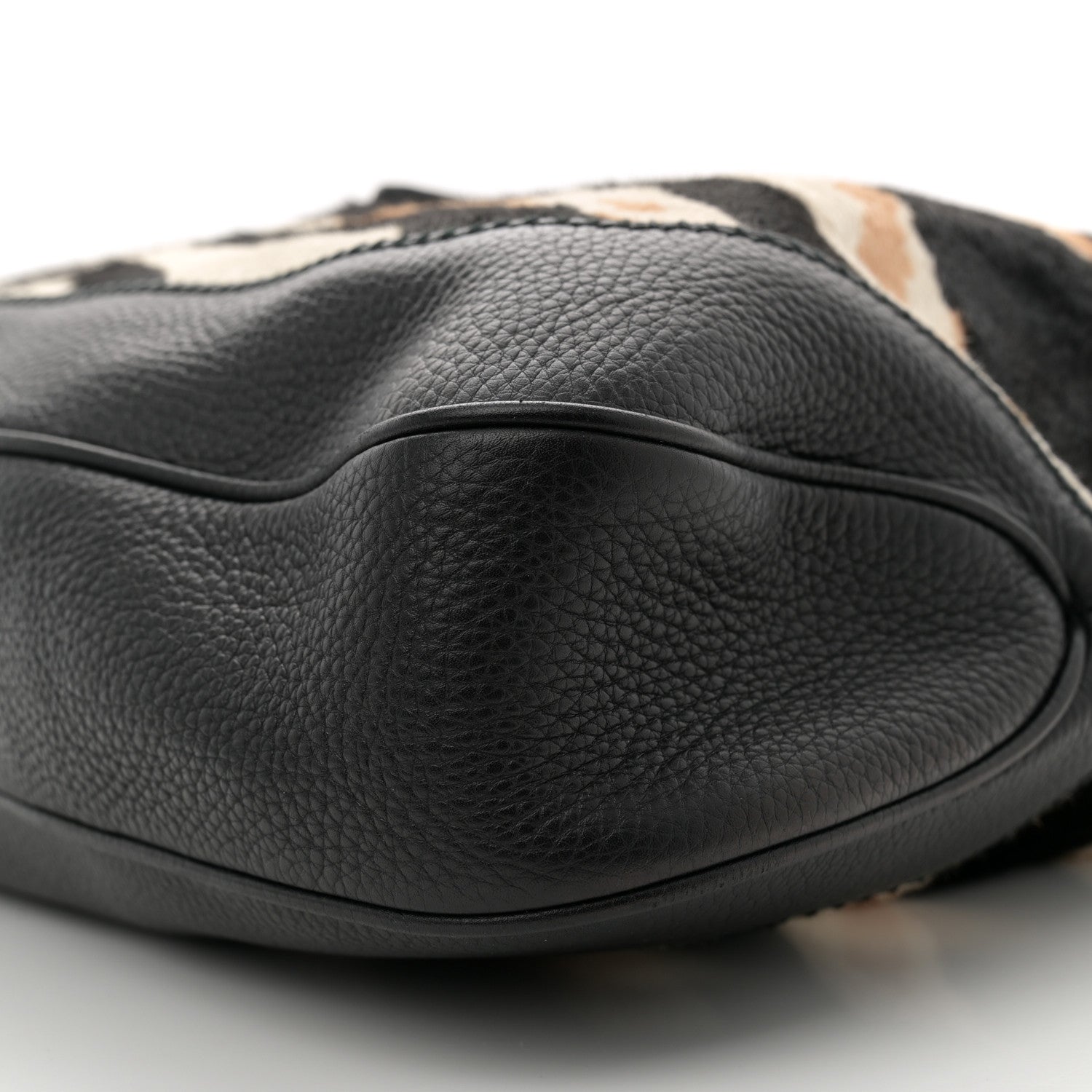 Gucci Pony Hair Zebra Print Large Jackie O Bouvier Hobo Black 10 of 11