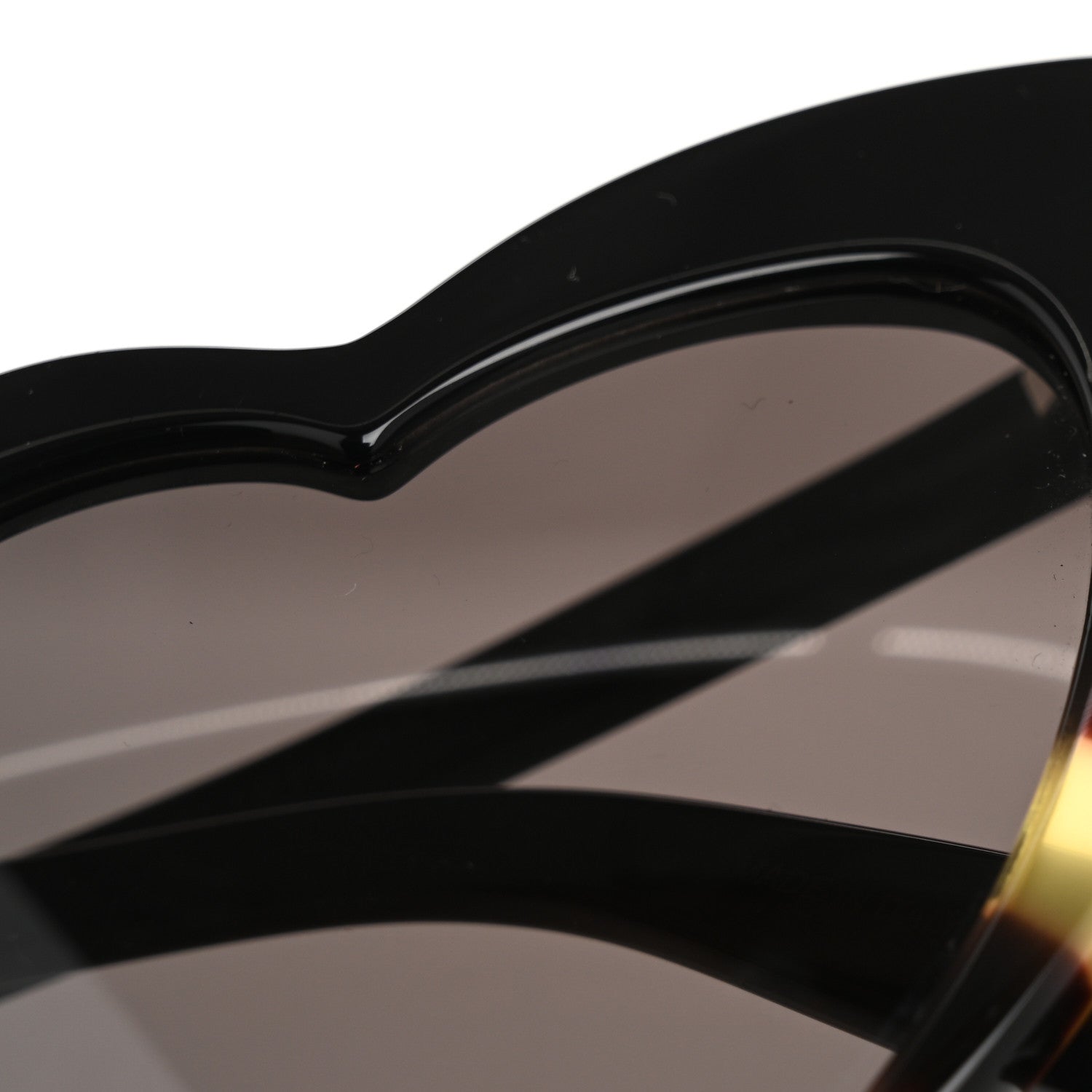 Saint Laurent Acetate Heart Frame Loulou SL181 Sunglasses Black White Havana 9 of 10