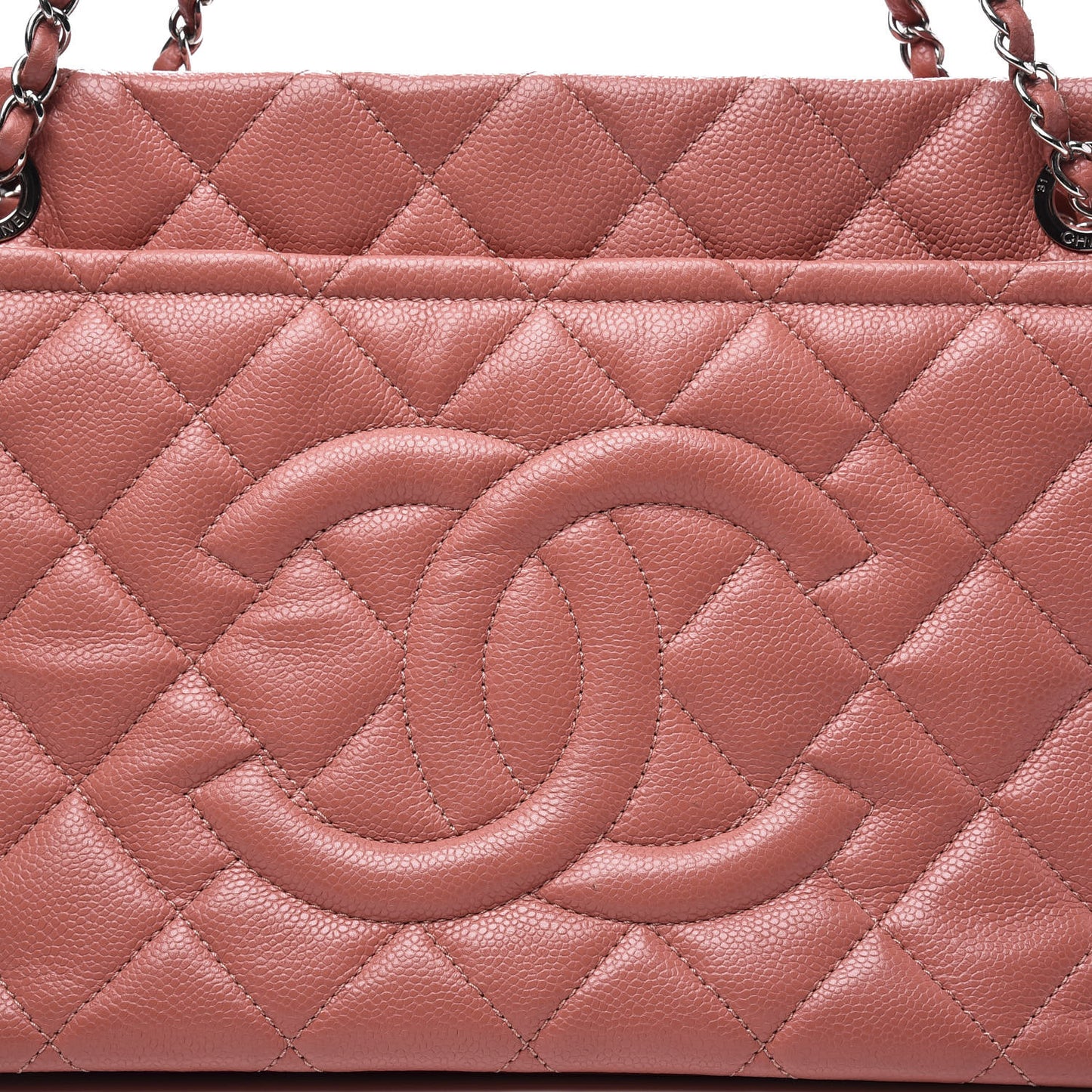 Caviar Quilted Timeless CC Soft Tote Pink