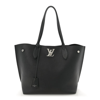 Louis Vuitton Calfskin Lockme Go Tote Black 1 of 12