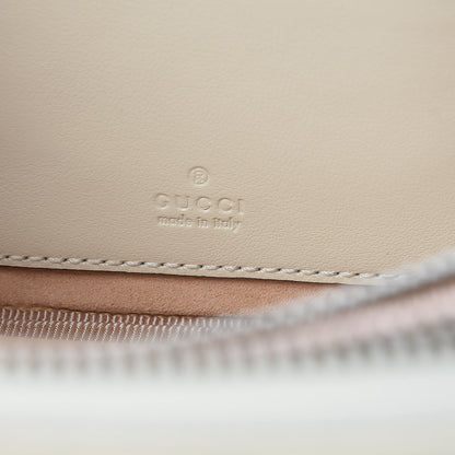 Gucci Calfskin Matelasse Mini GG Marmont Chain Crossbody Bag White 8 of 12