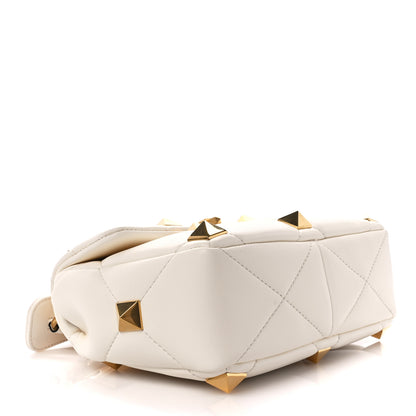 Valentino Garavani Nappa Medium Roman Stud Shoulder Bag Ivory 4 of 10