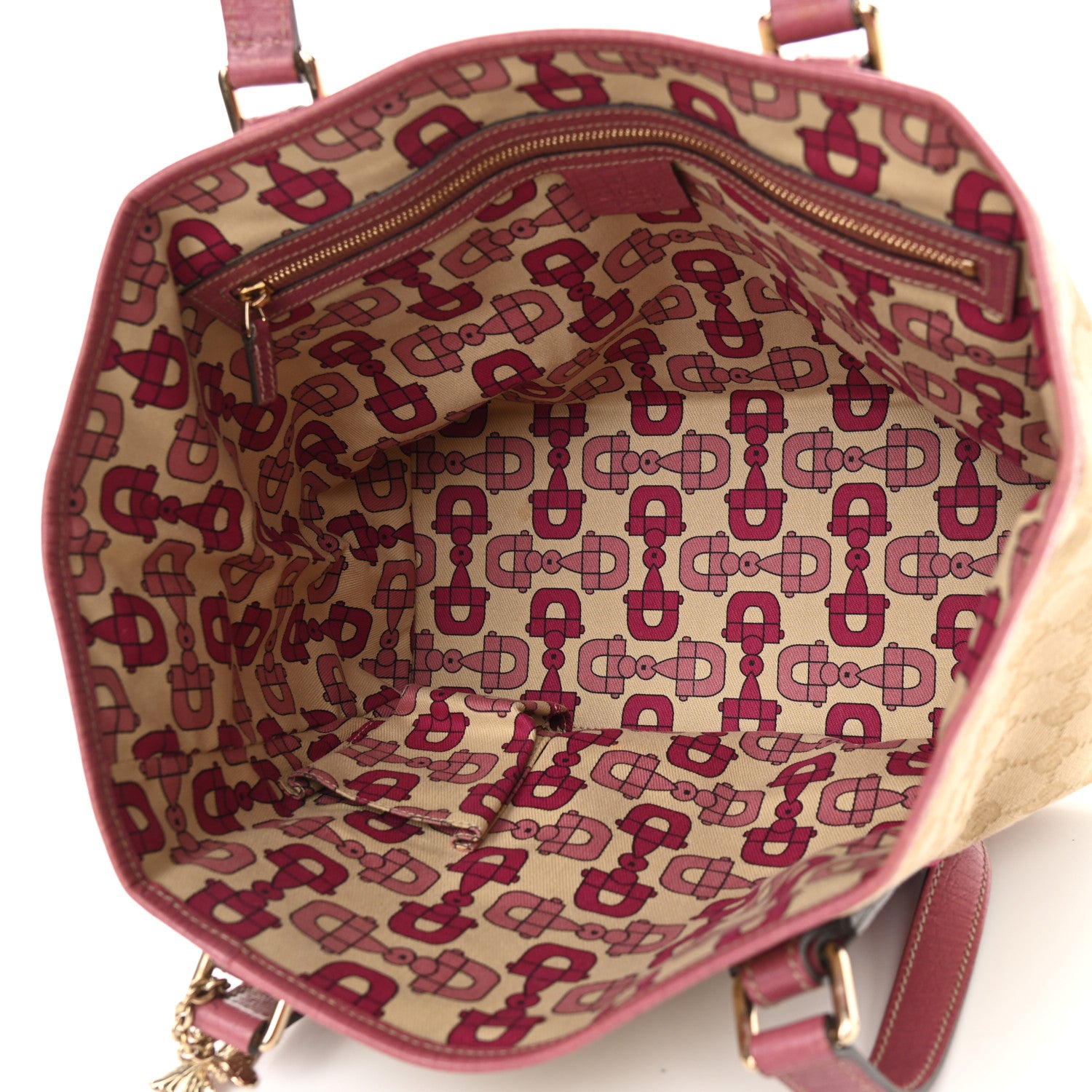 Gucci Monogram Medium Jolicoeur Tote Pink 5 of 13