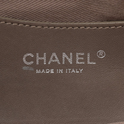 Chanel Patent Quilted Medium Just Mademoiselle Bowling Bag Grey 7 of 13