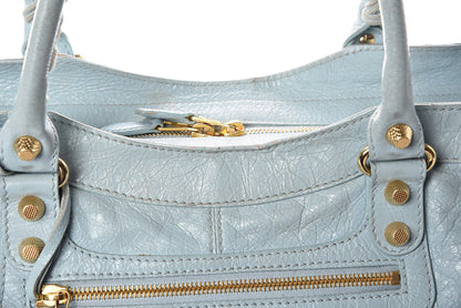 Balenciaga Agneau Giant 12 Gold Hardware Part Time Bleu Dragee 18 of 29