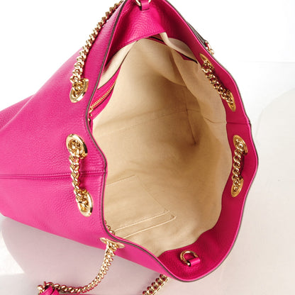 Gucci Cellarius Calfskin Medium Soho Chain Shoulder Bag Bright Bouganville 4 of 6