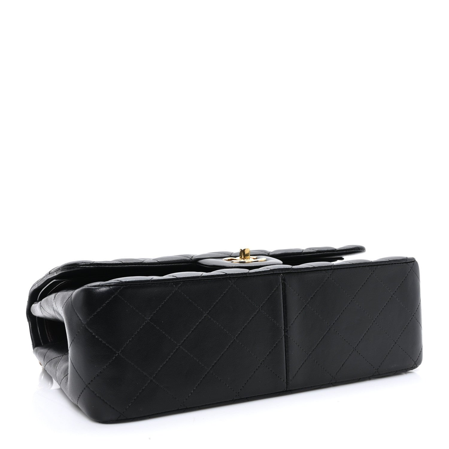 Chanel Lambskin Quilted Jumbo Double Flap Black 4 of 9