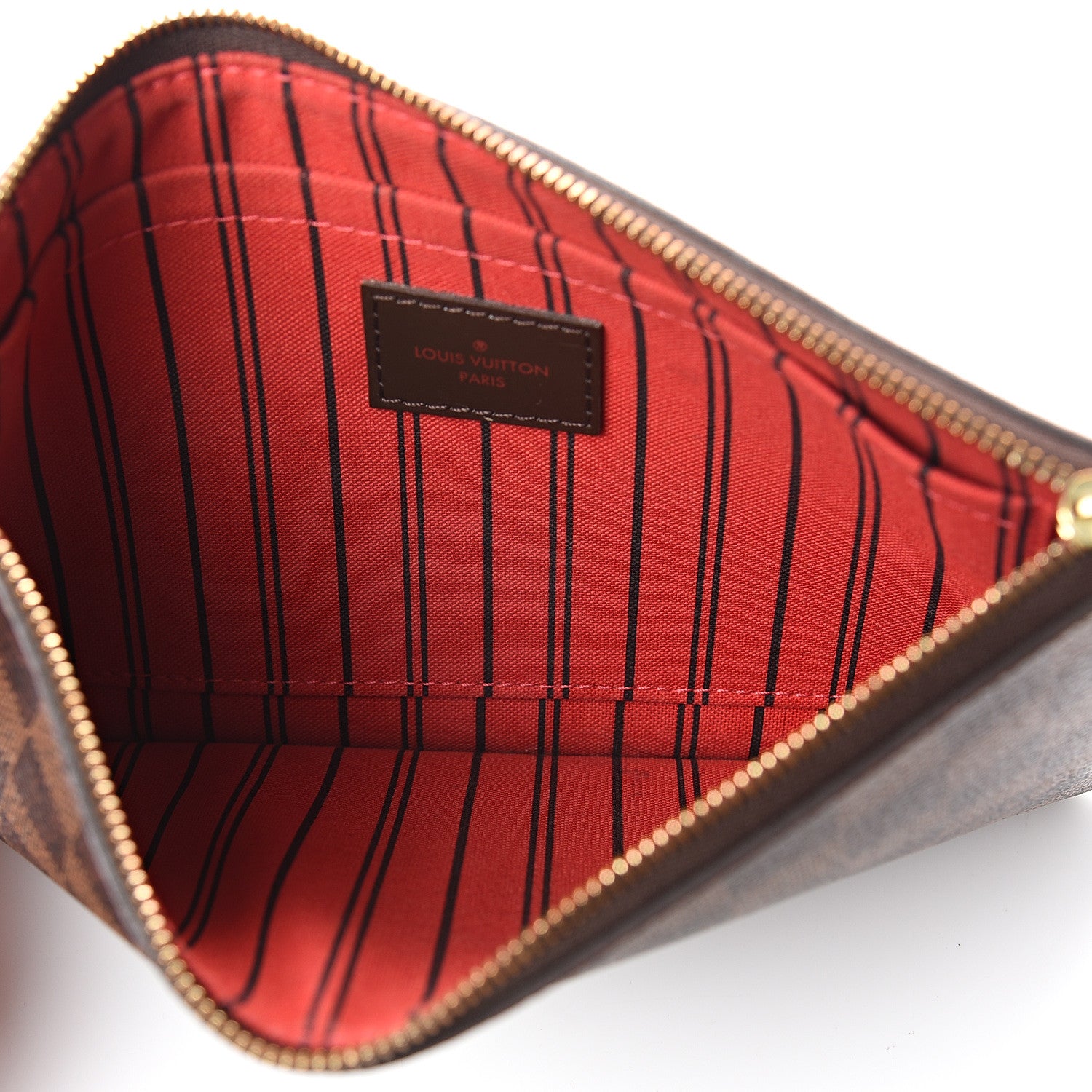 Louis Vuitton Damier Ebene Neverfull MM GM Pochette 4 of 5
