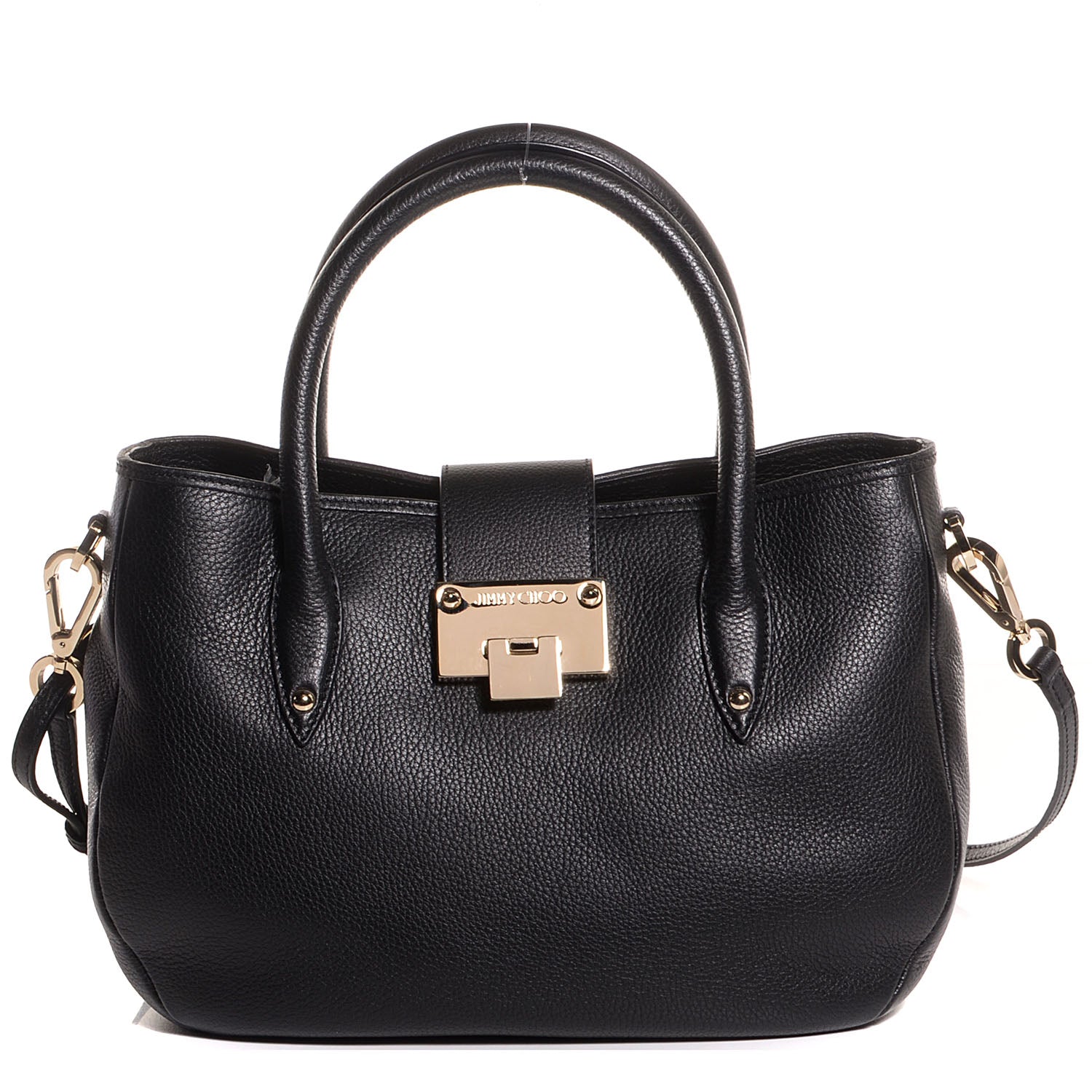 Jimmy Choo Grainy Calf Rania Black 1 of 8