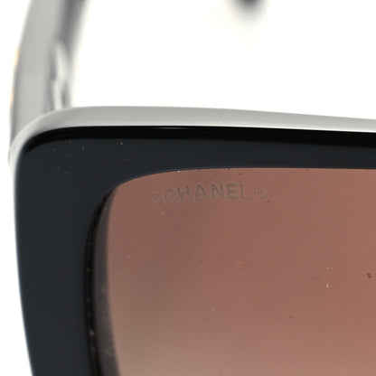 Chanel Acetate Shield Sunglasses 5495 Black 7 of 8
