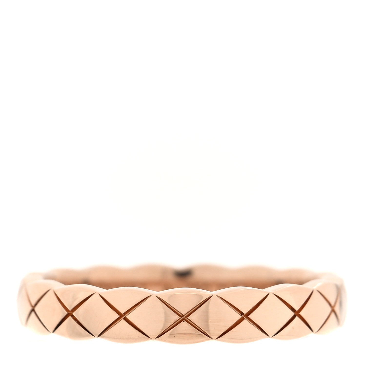 Chanel 18K Beige Gold Mini Coco Crush Ring 50 5.25 1 of 5