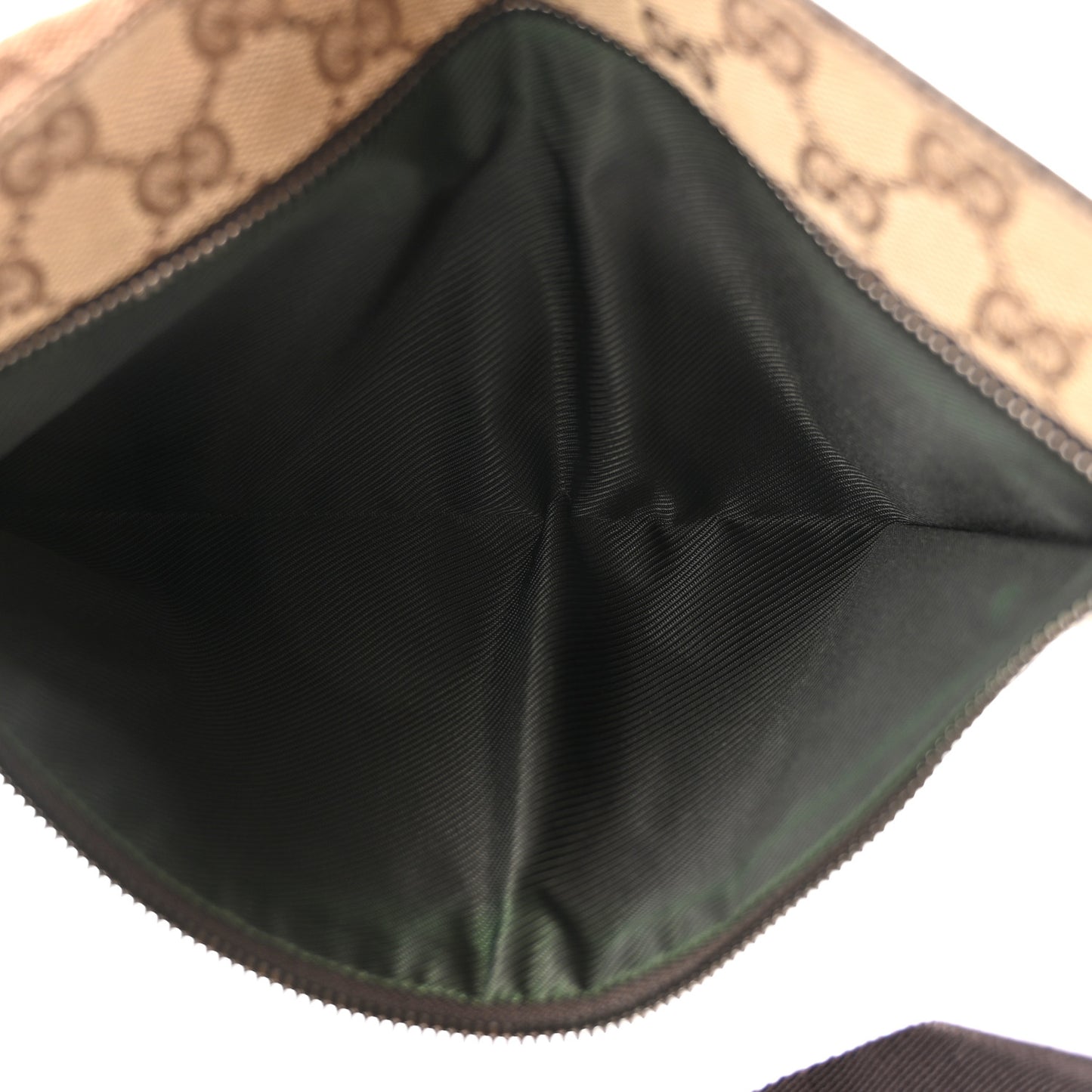 Monogram Double Pocket Belt Bag Dark Brown