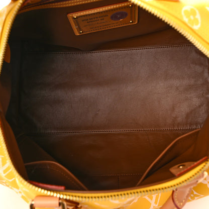 Louis Vuitton Calfskin Monogram Speedy P9 Bandouliere 40 Jaune Mat 5 of 12