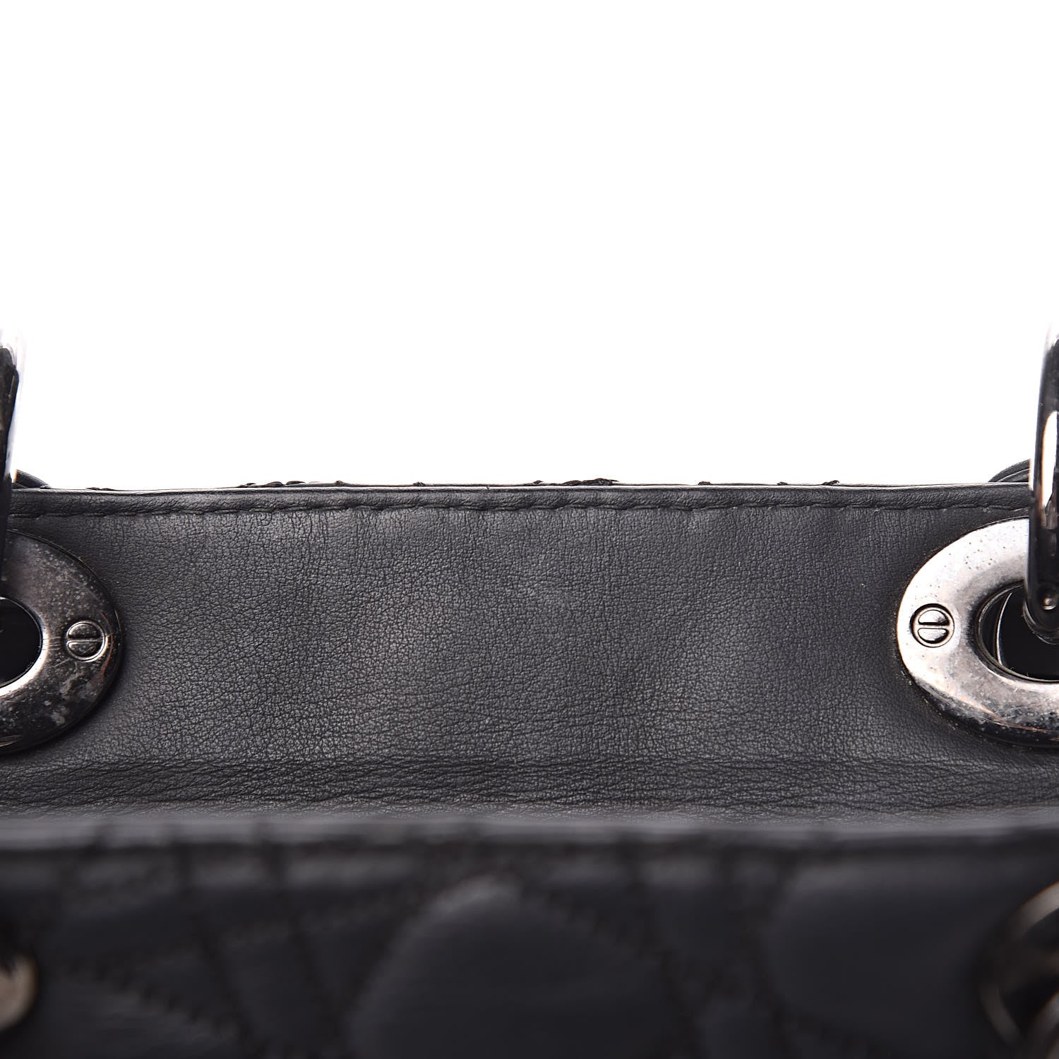 Christian Dior Calfskin Cannage Medium Anselm Reyle Lady Dior Black 8 of 14