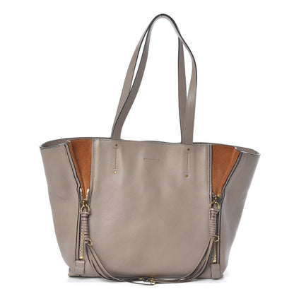 Chloe Smooth Calfskin Medium Milo Shopping Tote Motty Grey 1 of 13