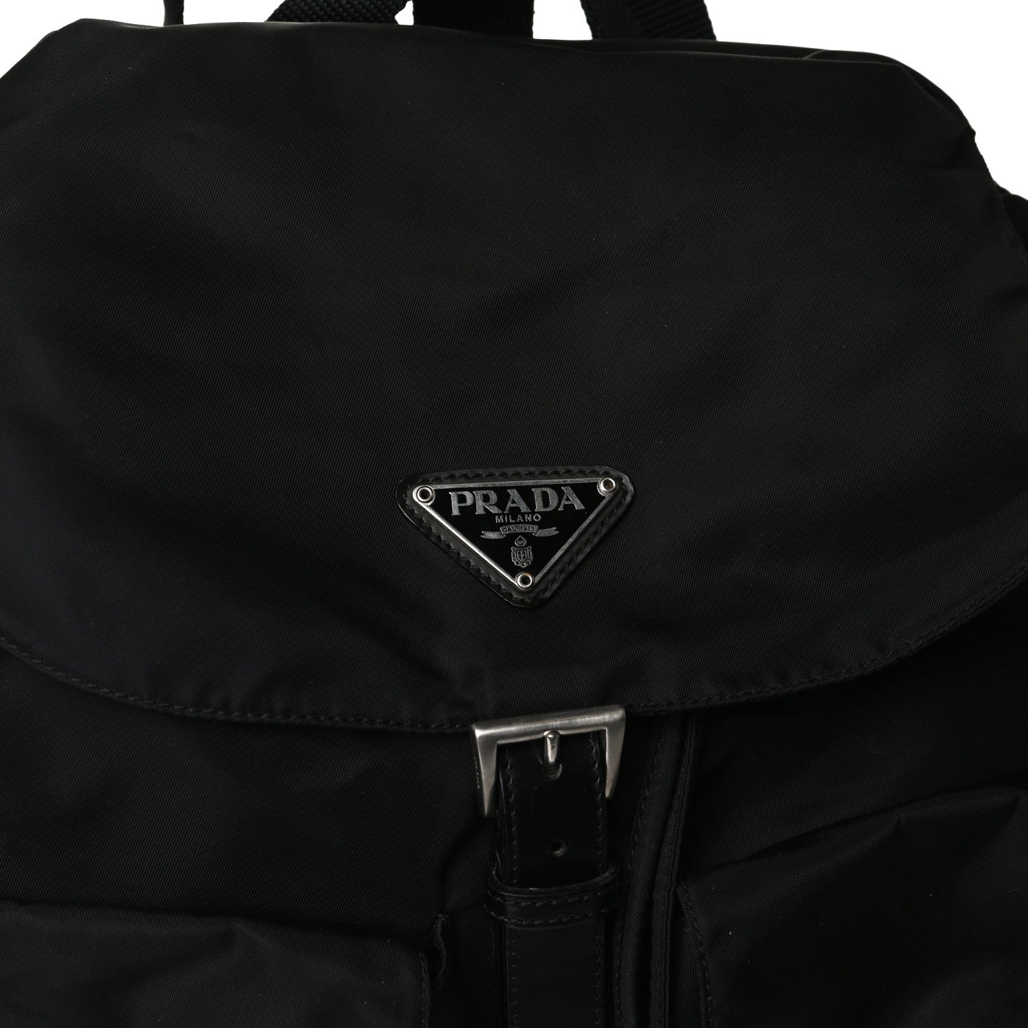Prada Nylon Vela Medium Backpack Black 10 of 22