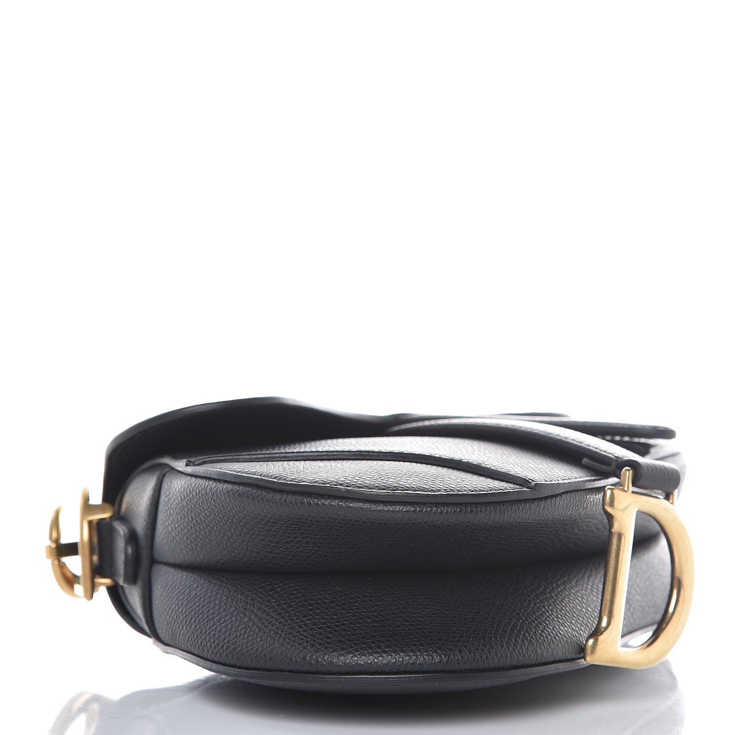 Christian Dior Grained Calfskin Mini Saddle Bag Black 4 of 7