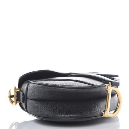 Christian Dior Grained Calfskin Mini Saddle Bag Black 4 of 7