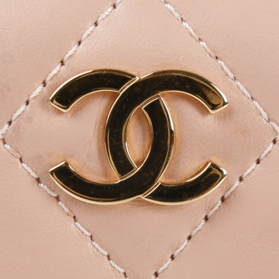 Chanel Lambskin Quilted Mini Evening Bag Pink 6 of 9