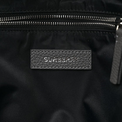 Burberry Calfskin Logo Embossed Backpack Charcoal Grey 6 of 10