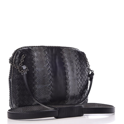 Bottega Veneta Nappa Intrecciato Ayers Crossbody Pillow Messenger Grey 10 of 17