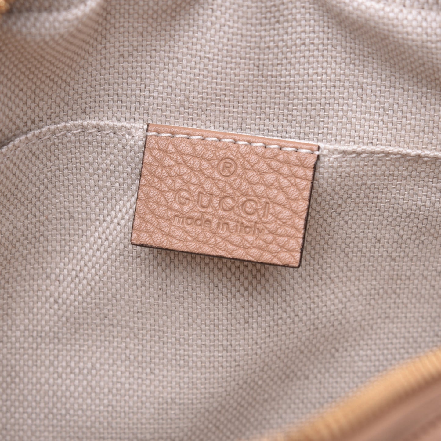 Pebbled Calfskin Small Soho Disco Bag Rose Beige