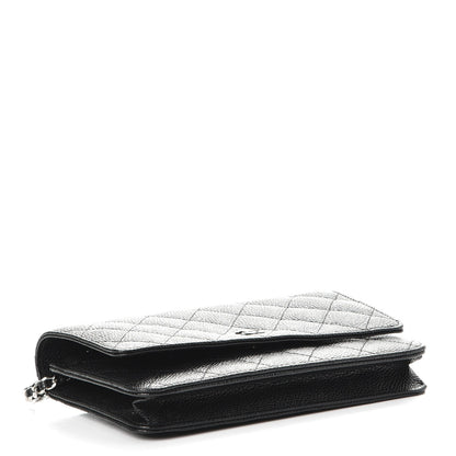 Chanel Caviar Quilted Wallet On Chain WOC Black 4 of 9