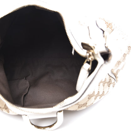 Gucci Monogram Medium D Gold Ring Hobo White 4 of 11