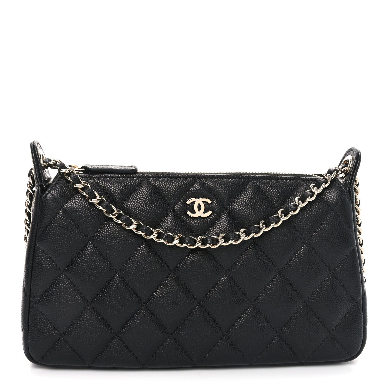 Chanel Caviar Quilted Purse With Chain Black 1 of 11